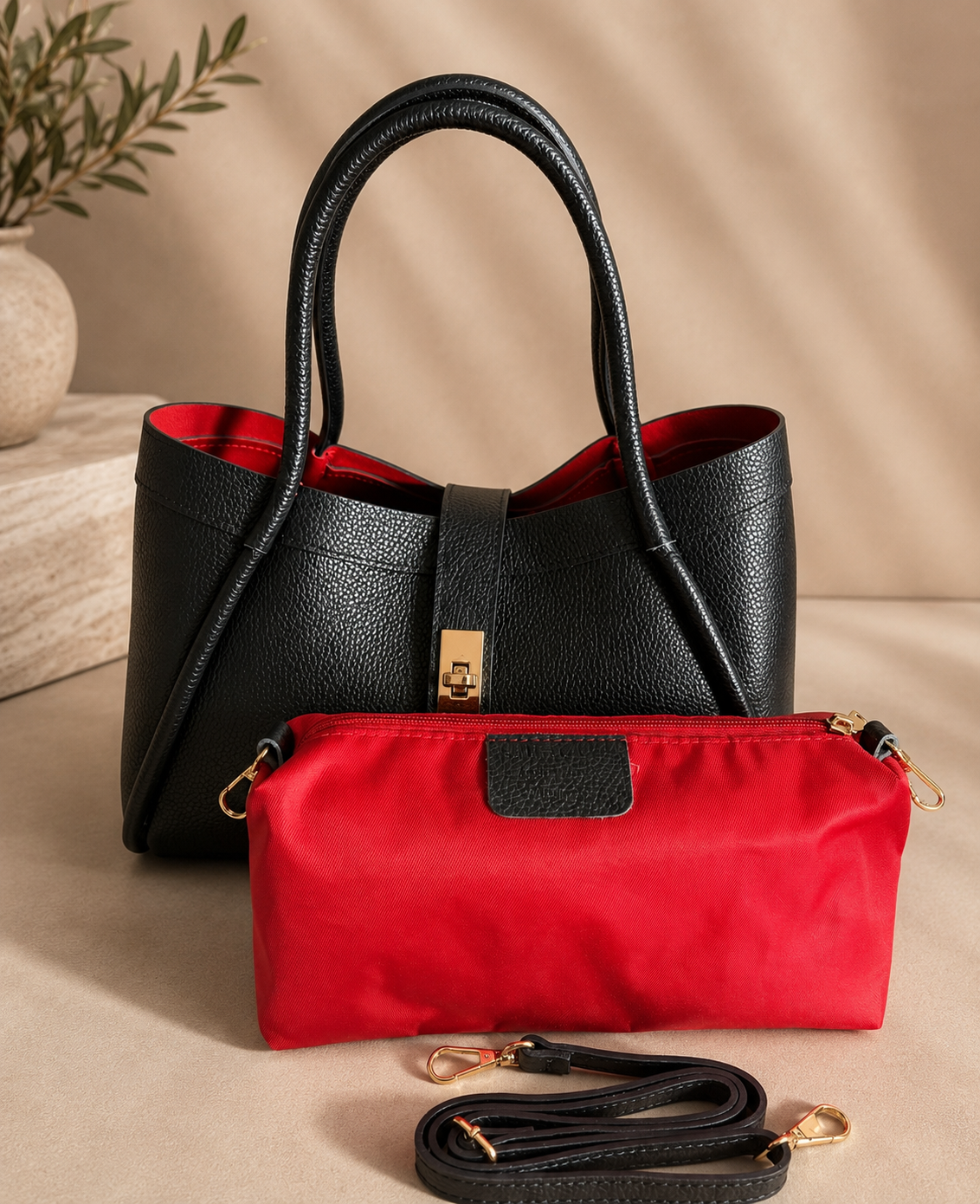 Velora Toscane - Noir Moyen + Dust Bag